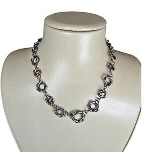 Stephan & Co Women's Short Gunmetal Plated Toggle Necklace NWT